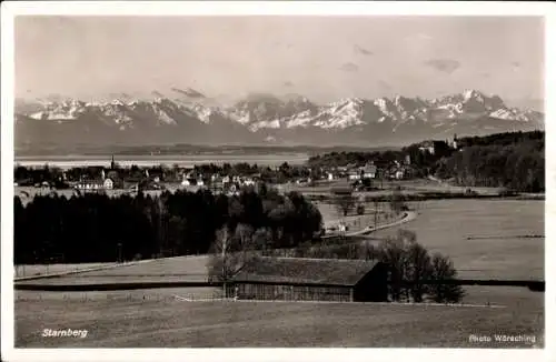 Ak Starnberg in Oberbayern, Blick auf den Ort mit Umgebung