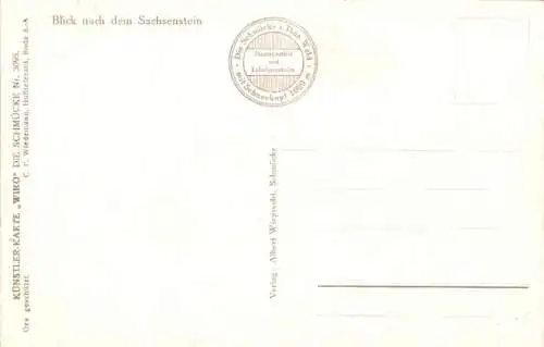 Künstler Ak Gehlberg, Schmücke im Thüringer Wald, Sachsenstein, Wiro, Kühe beim Grasen