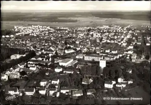 Ak Babenhausen in Hessen, Luftbild, Panorama