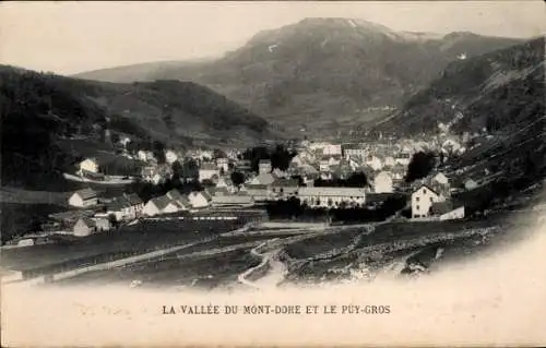 Ak Le Mont Dore Puy de Dôme, Panorama, Puy Gros
