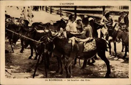 Ak La Bourboule Puy-de-Dôme, Eselstand