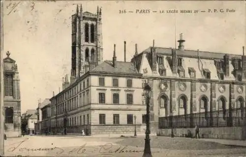Ak Paris, Le Lycee Henri IV