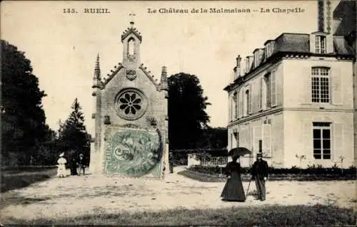 Ak Rueil Seraincourt Val d´Oise, Chateau de la Malmaison, Kapelle