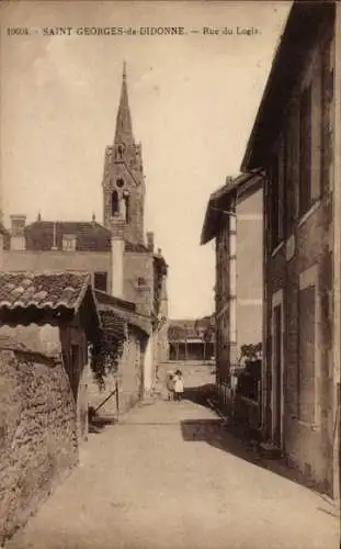 Ak Saint Georges de Didonne Charente Maritime, Rue du Logis