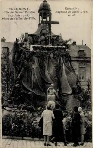 Ak Chaumont Haute-Marne, Fete du Grand Pardon 24. Juni 1928, Place de l'Hotel-de-Ville