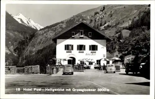 Ak Heiligenblut am Großglockner in Kärnten, Hotel Post