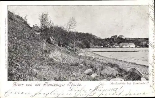 Ak Randershof Flensburger Förde Dänemark, Munkmühle