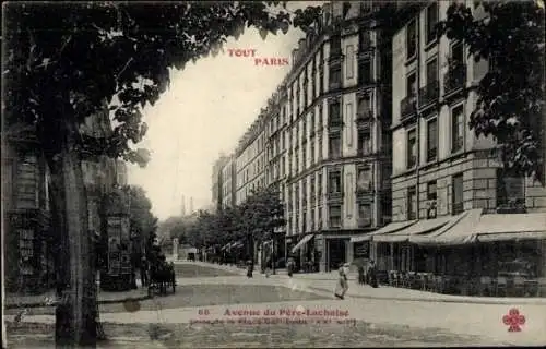 Ak Paris, Avenue du Père Lachaise