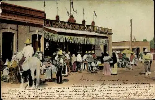 Ak Mexiko, Escenas populares, La Coronacion de Daco