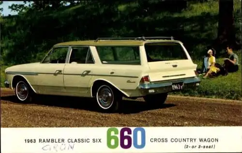 Ak 1963 Rambler Classic six Cross Country Wagon, Auto