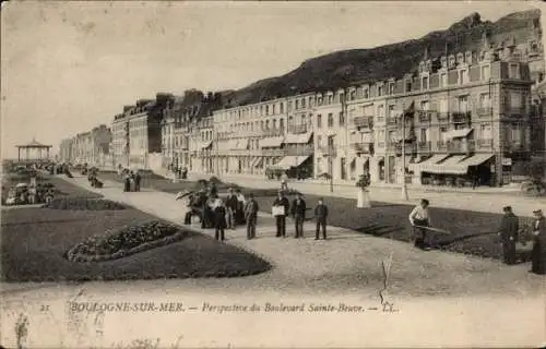Ak Boulogne sur Mer Pas de Calais, Boulevard Sainte-Beuve