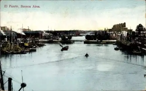 Ak Buenos Aires Argentinien, Hafen