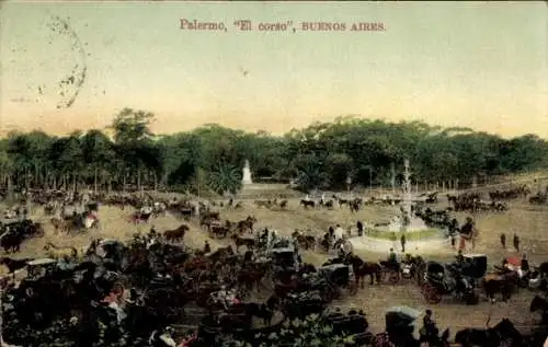 Ak Palermo Buenos Aires Argentinien, Corso