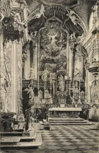 Ak Einsiedeln Kanton Schwyz Schweiz, Hochaltar