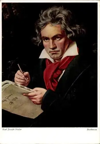 Künstler Ak Stieler, Karl Joseph, Komponist Ludwig van Beethoven