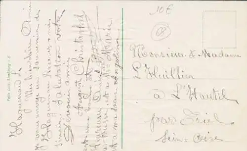 Stoff Ak Frauen und Mann in Elsässer Tracht