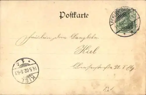 Ak Ostseebad Eckernförde, Panorama