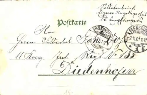 Passepartout Ak Flensburg in Schleswig Holstein, Dampfschiffspavillon