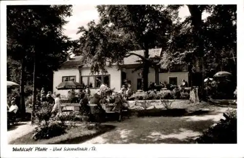 Ak Bad Schwalbach im Taunus, Waldcafé Platte, Garten, Terrasse