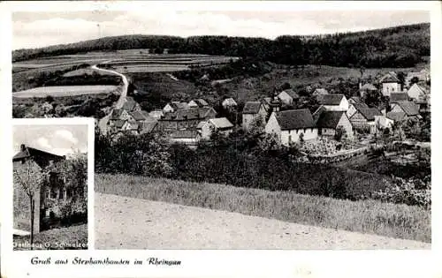 Ak Stephanshausen Geisenheim am Rhein Hessen, Gasthaus G. Schmelzer, Gesamtansicht