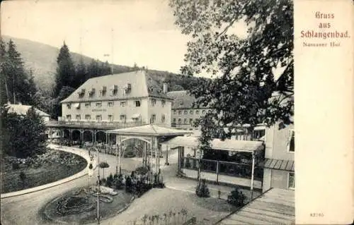 Ak Schlangenbad im Taunus Hessen, Nassauer Hof