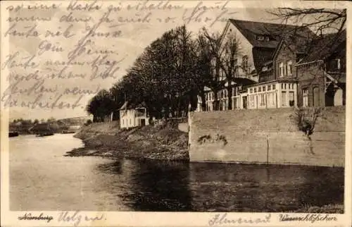 Ak Nienburg an der Weser, Hotel Weserschlösschen, Bes. Aug. Meyer