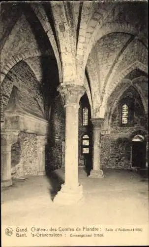 Ak Gent Gent Ostflandern, Schloss der Grafen von Flandern, Gerichtssaal