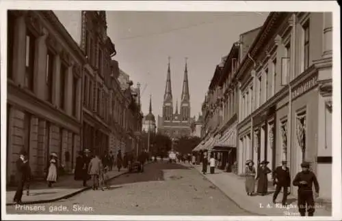 Ak Skien Norwegen, Prinsens gade, Apotheke