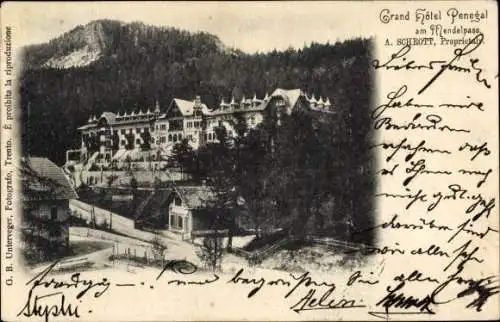 Ak Passo della Mendola Mendelpass Südtirol, Grand Hotel Penegal