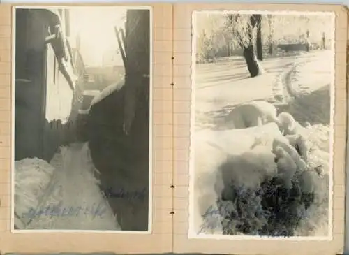 21 alte Fotos Zeulenroda in Thüringen, in ein Heft geklebt, diverse Ansichten