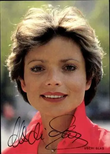 Ak Schauspielerin Uschi Glas, Portrait, Autogramm