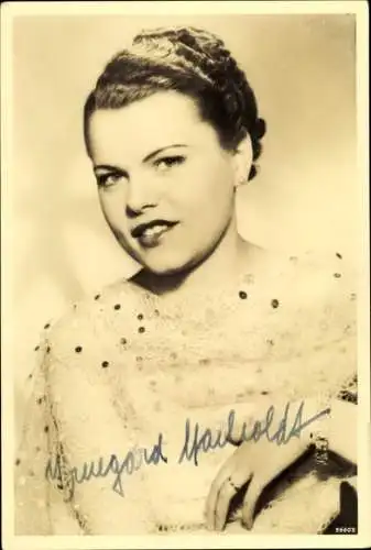Ak Schauspielerin Irmgard Marholdt, Portrait, Autogramm