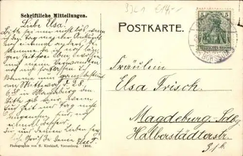 Ak Burgdorf bei Salzgitter, Gesamtansicht, Kaufmannschaft von A. Holmsen