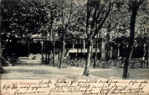 Ak Königsborn Unna im Ruhrgebiet, Kurgarten