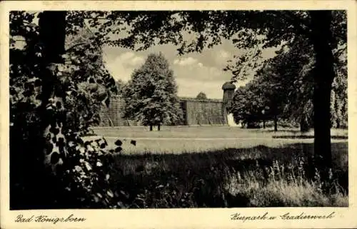 Ak Königsborn Unna im Ruhrgebiet, Kurpark, Gradierwerk