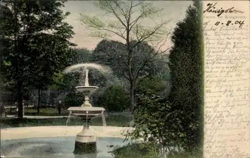 Ak Königsborn Unna im Ruhrgebiet, Kurgarten