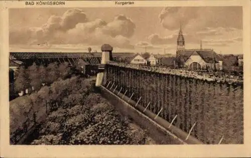 Ak Königsborn Unna im Ruhrgebiet, Friedrichsborn, Kurgarten