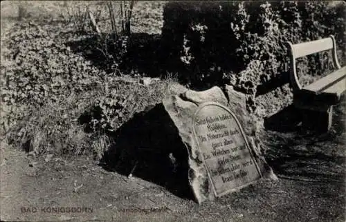 Ak Königsborn Unna im Ruhrgebiet, Verlobungsstein
