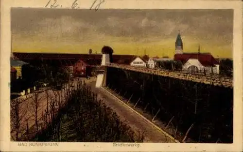 Ak Königsborn Unna im Ruhrgebiet, Gradierwerke, Kirche