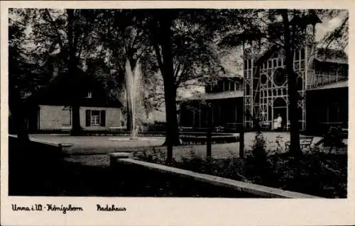 Ak Königsborn Unna im Ruhrgebiet, Badehaus
