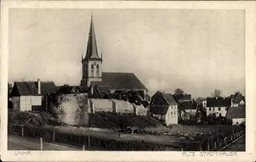 Ak Unna in Westfalen, Alte Stadtmauer