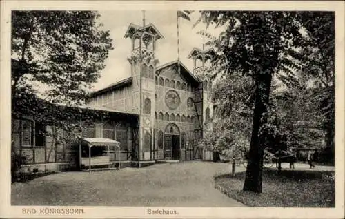 Ak Königsborn Unna im Ruhrgebiet, Badehaus