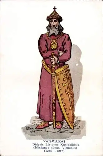 Künstler Ak Vaisvilkas, Didysis Lietuvos Kunigaikstis, Adel 1265-1267