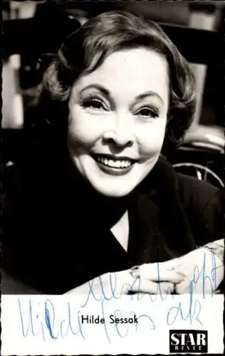 Ak Schauspielerin Hilde Sessak, Portrait, Autogramm, Star Revue