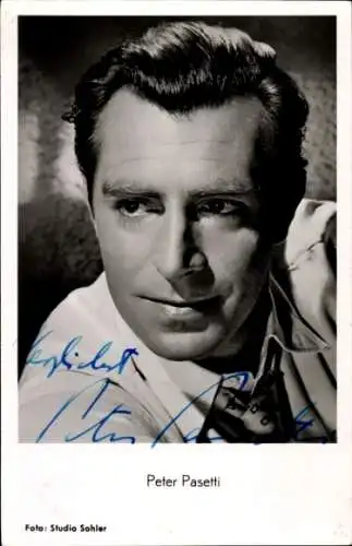 Ak Schauspieler Peter Pasetti, Portrait, Autogramm