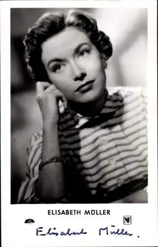 Ak Schauspielerin Elisabeth Müller, Portrait, Autogramm