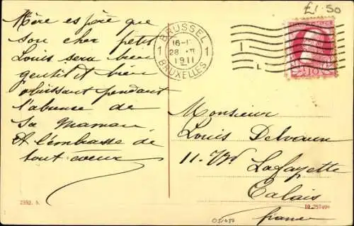 Ak Zwei Hunde, Welpe, Bernhardiner