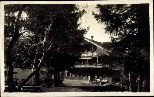 Ak Schwaz in Tirol, Rodelhütte Grafenast, Alpenhof