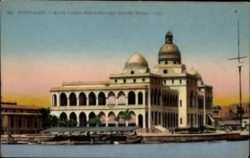 Ak Port Said Ägypten, Suezkanal, Coy's Offices South West
