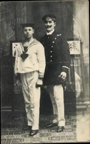 Ak The 2 Fontner, Equilibristen, Portrait